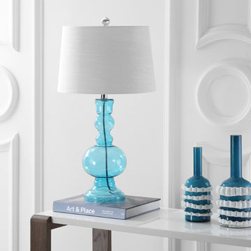 Genie 28.5" Glass LED Table Lamp - JONATHAN Y